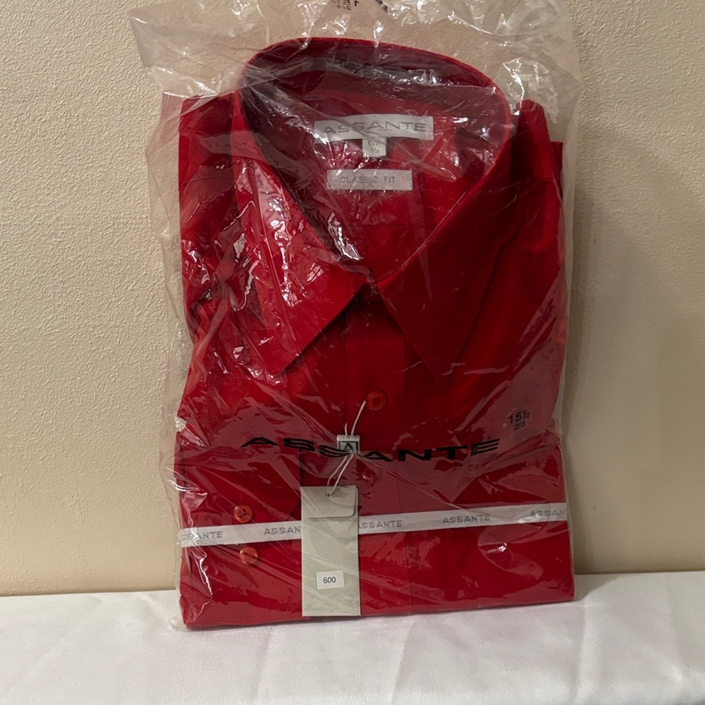 Assante Classic Red Dress Shirt for Men